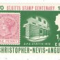 1970 St. Christopher Nevis Anguilla Stamp:  The 100th Anniversary of St. Kitts