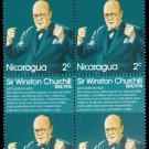 1974 Nicaragua Block:  The 100th Anniversary of the Birth of Winston Churchill