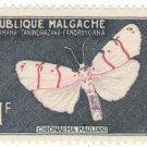 1960 Madagascar Stamp:  Butterflies and Agricultural Products