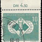 1960 Germany DDR CTO Stamp:  Chess Olympics