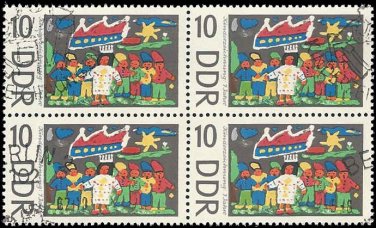 1967 Germany DDR CTO Block