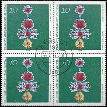 1971 Germany DDR CTO Block