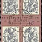 1971 Germany DDR CTO Block