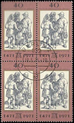 1971 Germany DDR CTO Block