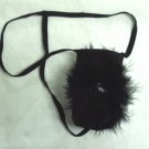 Thong Man LINGERIE fury Black color MALE underwear U21