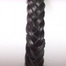 Black Braid Leather Bracelet Weave Wristband Sufer B026