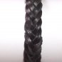 Black Braid Leather Bracelet Weave Wristband Sufer B026