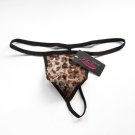 Hot Leopard Pattern Sexy Gstring Underwear for Men - Brown