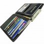 Genuine Leather Wallet RFID Blocking Travel Passport Holder Men Women Case Cover