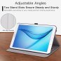 Samsung Galaxy Tab E 9.6 Case Cover Angle Stand Leather Smart Slim Folio Black