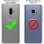 Samsung Galaxy S9 Plus Case Hidden Card Slots Storage Back Cover Stand Black