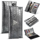 RFID Blocking Womens Wallet Large Capacity Alligator Leather Clutch Card Holder