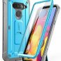 LG V40/LG V40 ThinQ Case Builtin Screen Protector FullBody Cover ClipStand Blue