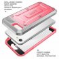 For Apple iPhone 7 /8 Case Builtin Screen Protector FullBody Rugged Women Pink