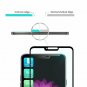 LG G7 ThinQ Case Glass Screen Protector Hybrid Shock Absorbing Phone Cover Black