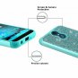 LG G7 ThinQ Case Luxury Bling with Glass Screen Protector Fashion Women Teal