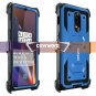 For OnePlus 6T Case with Builtin Screen Protector Armor Full Protective Blue