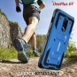 For OnePlus 6T Case with Builtin Screen Protector Armor Full Protective Blue