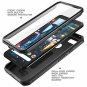 Google Pixel 3 Case with Screen Protector Full Protective Rugged Cover Black
