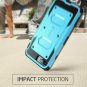 iPhone 7 Plus/ 8 Plus Case Built in Screen Protector Belt Clip Full Body Blue