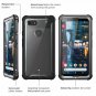 Google Pixel 3 Case with Screen Protector FullBody Durable Clear Bumper Black