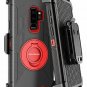 Samsung Galaxy S9 Plus Case Shockproof Durable Silicone Stand Belt Clip Wireless