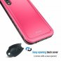 iPhone XR Case Rugged FullBody Screen Protector Durable Shockproof Women Pink