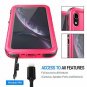 iPhone XR Case Rugged FullBody Screen Protector Durable Shockproof Women Pink