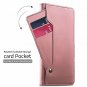 For OnePlus 6T Wallet Flip Case Slim Premium Leather Folio Cover Women Rosegold