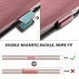 For OnePlus 6T Wallet Flip Case Slim Premium Leather Folio Cover Women Rosegold