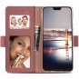 For OnePlus 6T Wallet Flip Case Slim Premium Leather Folio Cover Women Rosegold