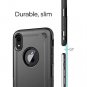 iPhone XR Case Heavy Duty TPU Hard PC Drop Protection Charge with Case Black