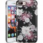 iPhone 7 Plus/ 8 Plus Case Flower Silicone Bumper Slim Women Girly Black Pink