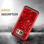 Samsunh Galaxy S7 Case with Screen Protector Glitter Silicon Luxury Rose Black
