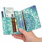 Women Passport Holder Travel Wallet Leather RFID Blocking Case Safe Cover Floral