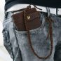 Large Bifold Wallet Men Genuine Leather Vintage RFID BLOCKING Zipper Cell Phone