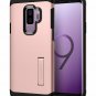for Samsung Galaxy S9 Plus Case TPU Cover Armor Kickstand Durable Rose Gold