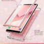 For Samsung Galaxy Note 9 Case with Screen Protector Shiny Glitter Cover Pink