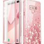 For Samsung Galaxy Note 9 Case with Screen Protector Shiny Glitter Cover Pink