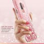 For Samsung Galaxy S9 Plus Case with Screen Protector Glitter TPU Bumper Pink