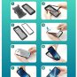 For Samsung Galaxy S9 Plus Case with Screen Protector Rugged Cover Bumper Black