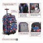 J World New York Sundance Rolling Backpack, Pink Target, One Size