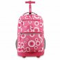 J World New York Sundance Rolling Backpack, Pink Target, One Size