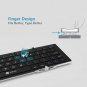 Wireless Bluetooth Keyboard Foldable Aluminium Trifolding IOS Adroid Windows