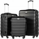 Luggage 3 Pcs Set Suitcase Rolling Lightweight Set Hardshell With Spinner Wheels