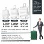 Luggage 3 Pcs Set Suitcase Rolling Lightweight Set Hardshell With Spinner Wheels