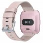 For Fitbit Versa Smartwatch Bands Real Leather Strap Wrist Stainless Steel Clasp