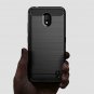 Nokia 2.2 Case Soft TPU Rubber Full-Body Protective Phone Cover Carbon Fiber