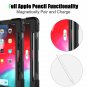 Rugged Case Fits iPad Pro 11 2018 Heavy Duty Support Apple Pencil Charging Stand
