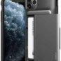 iPhone 11 Pro Max Case Wallet Slide Hidden Card Super resistant to Stains Silver
